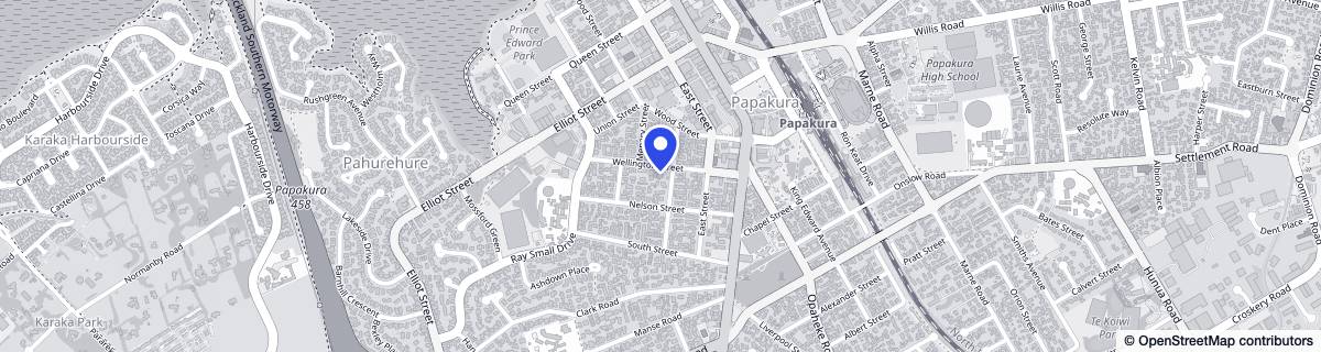 Street map around Keringle Park