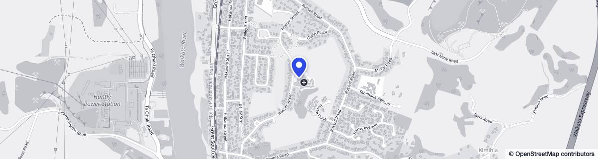 Street map around Kimihia Home & Hospital