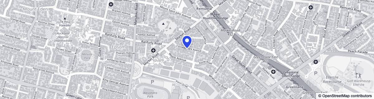 Street map around Kindred Hospital