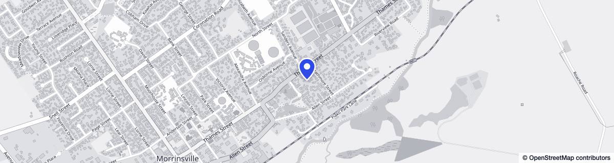 Street map around Kingswood Rest Home Morrinsville