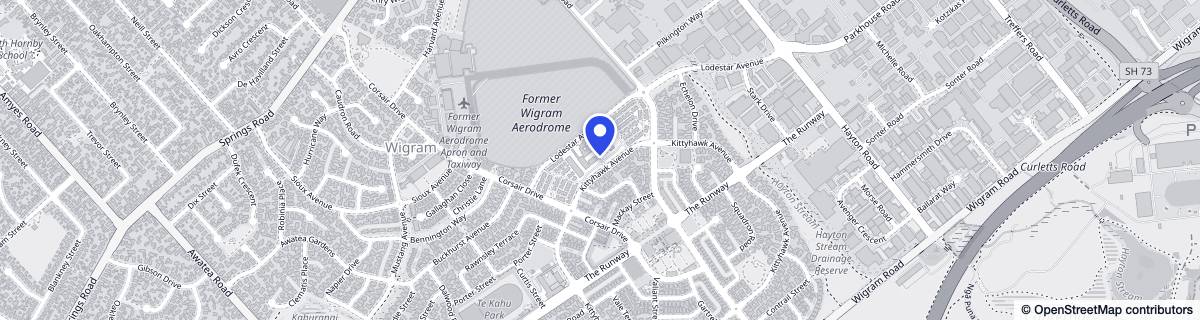 Street map around Lady Wigram Care