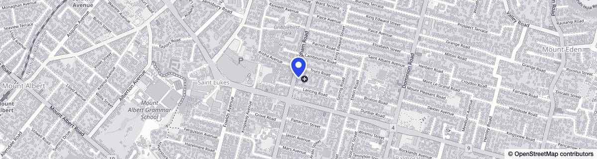 Street map around Lexham Gardens Lifecare