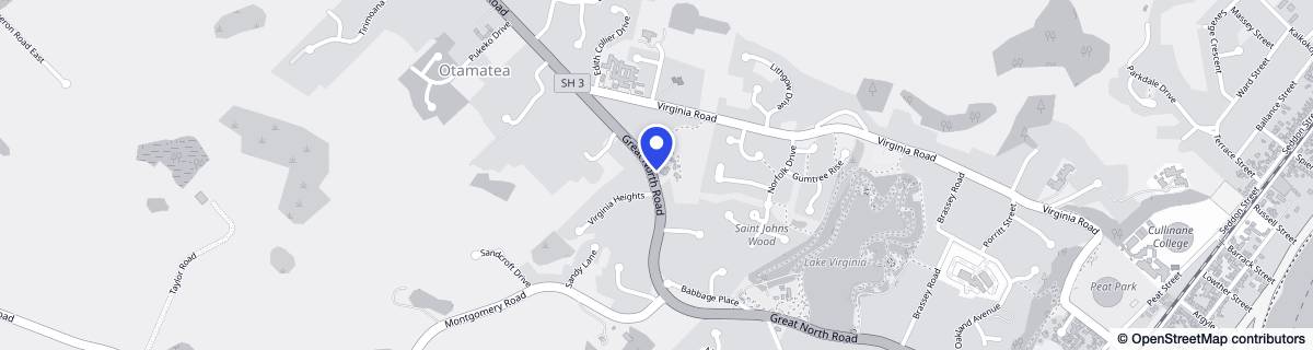 Street map around Living Waters Rest Home
