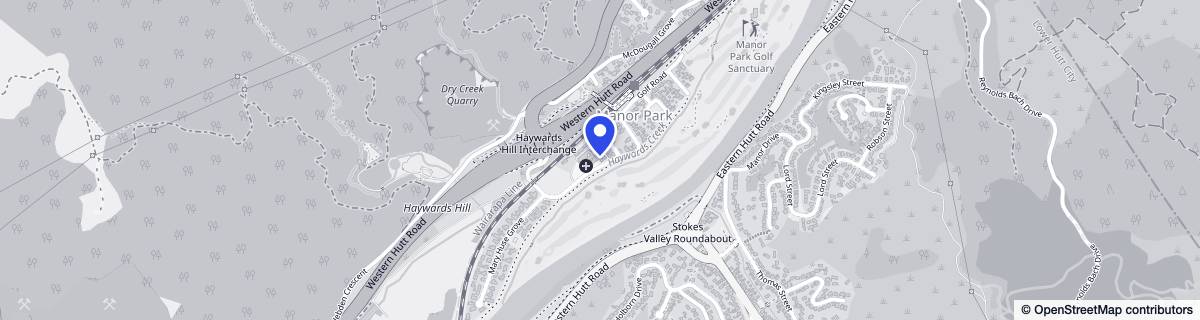 Street map around Manor Park Private Hospital
