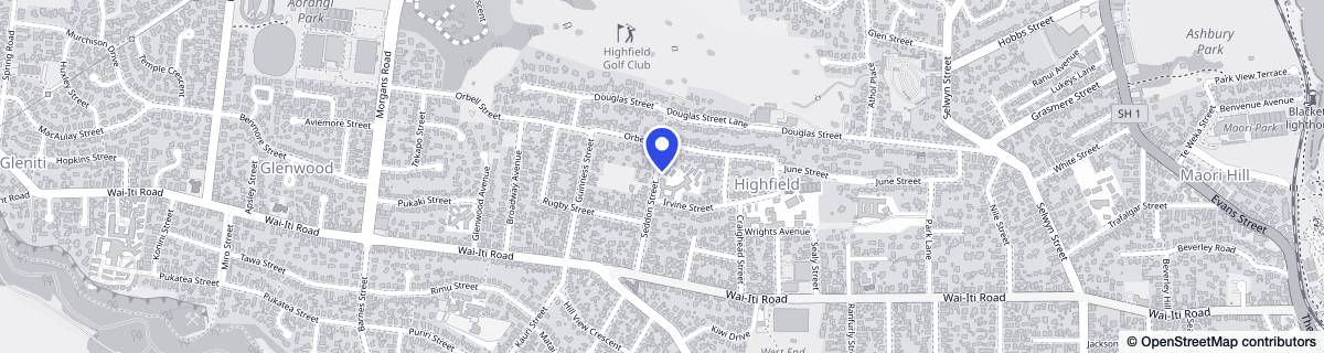 Street map around Margaret Wilson Complex