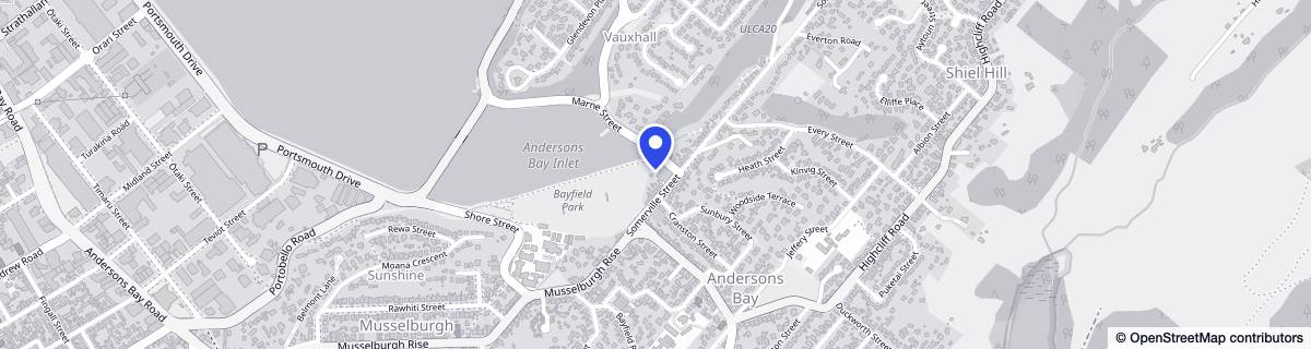 Street map around Marne Street Hospital