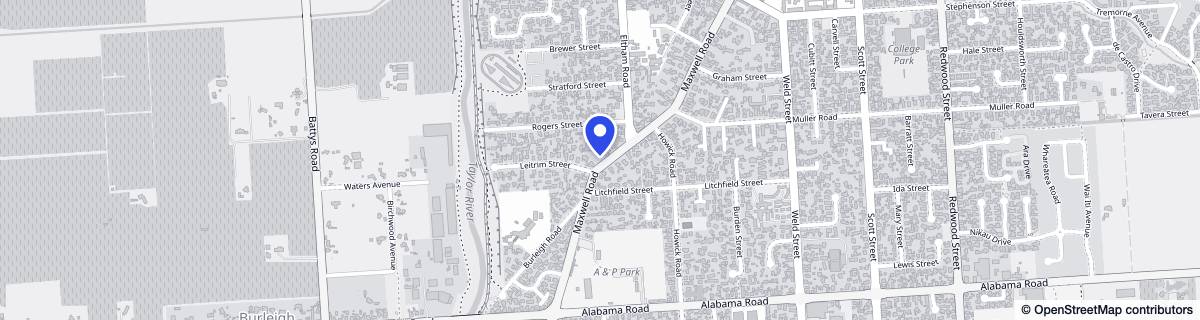 Street map around Maxwell Lifecare