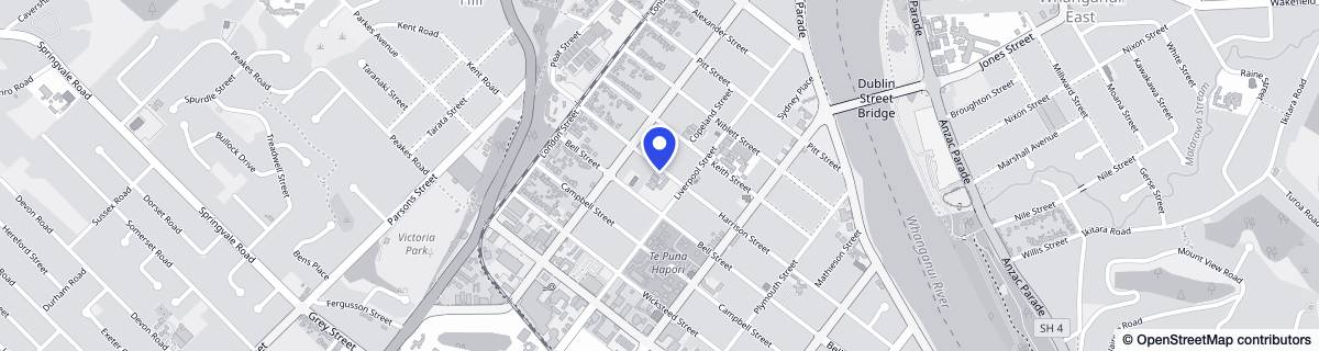 Street map around New Vista