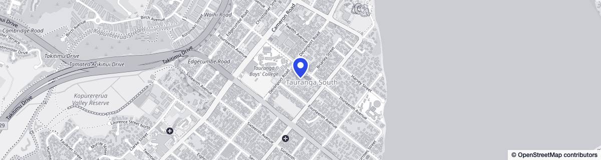 Street map around Oakland
