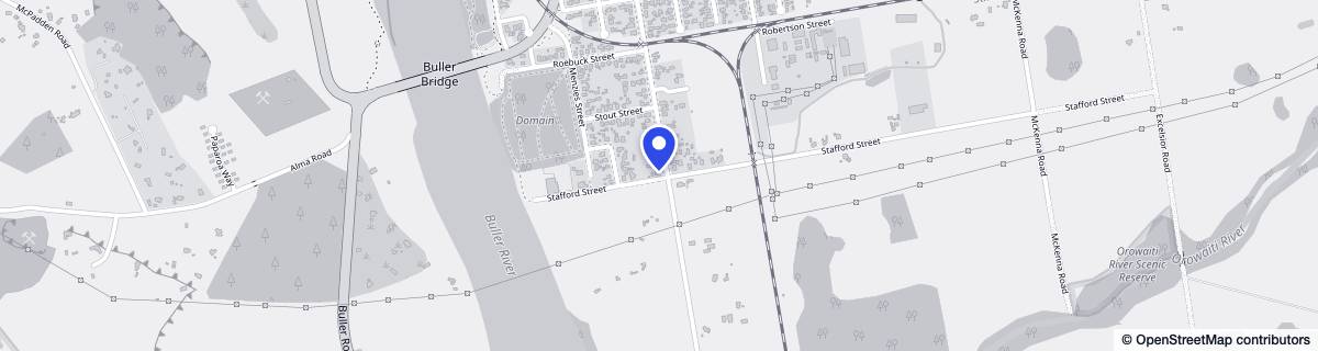 Street map around O'Conor Home