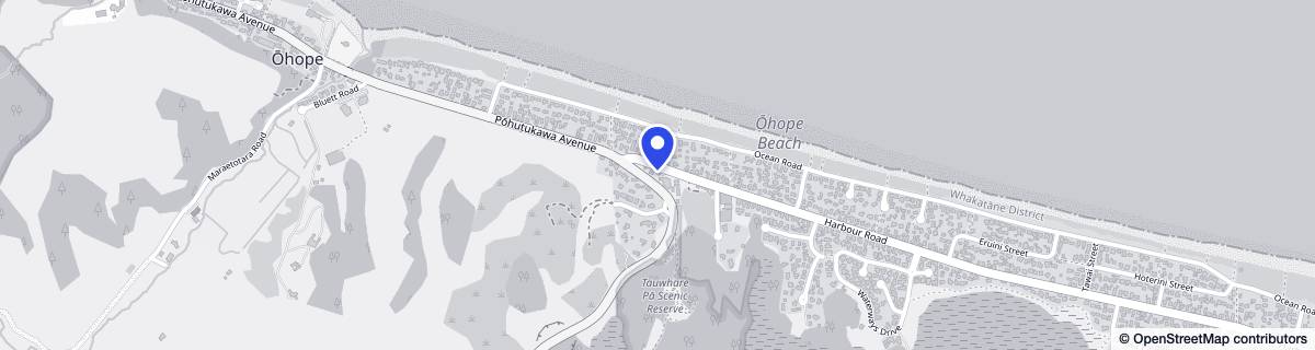 Street map around Ohope Beach Care
