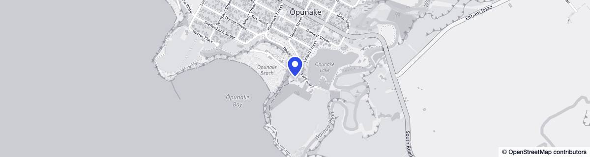 Street map around Opunake Cottage Rest Home