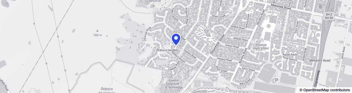 Street map around Otatara Heights Residential Care.