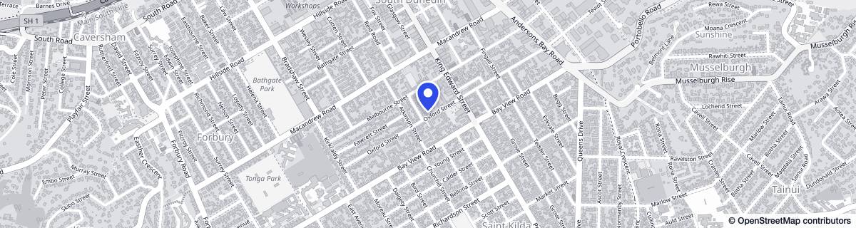 Street map around Oxford Court Lifecare