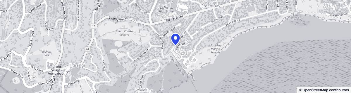 Street map around Pinesong Village - Metlifecare