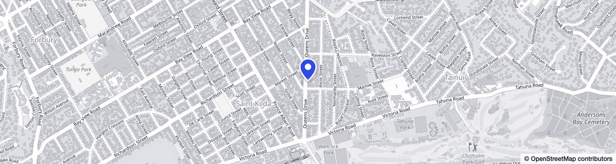 Street map around Queen Rose Retirement Home
