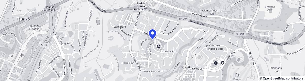 Street map around Radius Althorp