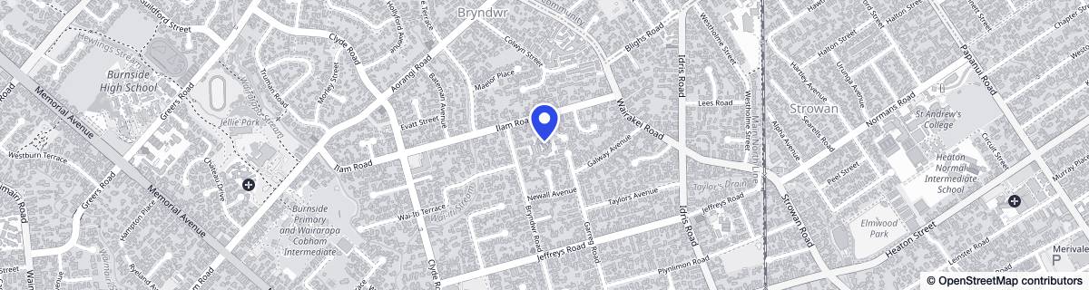 Street map around Radius Hawthorne