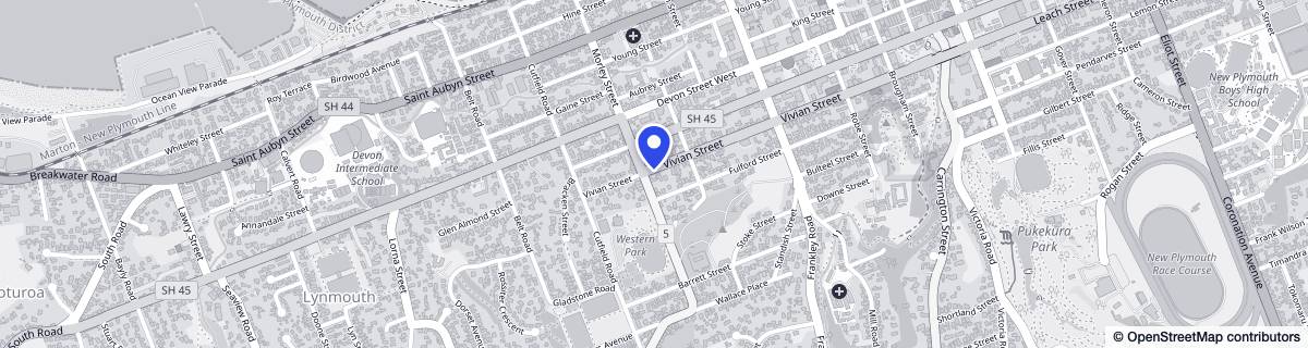 Street map around Radius Heatherlea