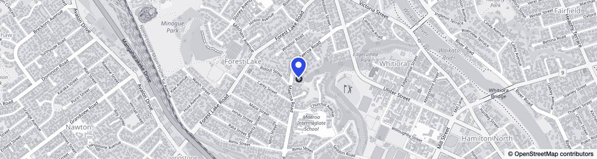 Street map around Radius Kensington