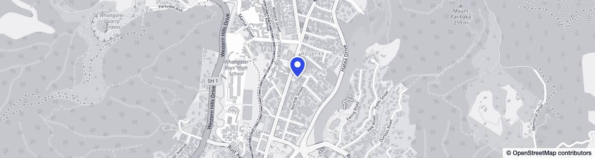 Street map around Radius Potter Home