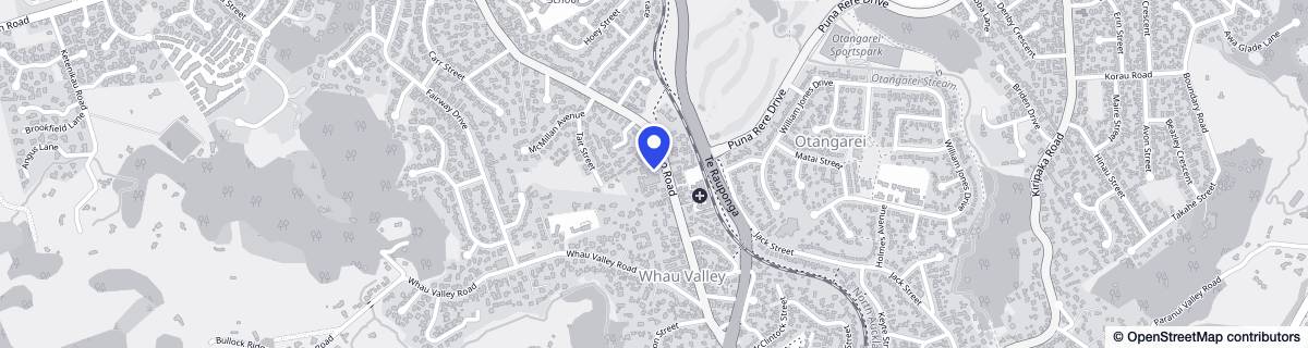 Street map around Radius Rimu Park
