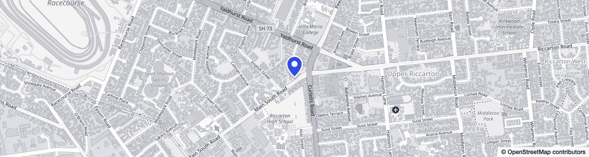 Street map around Radius St Allisa