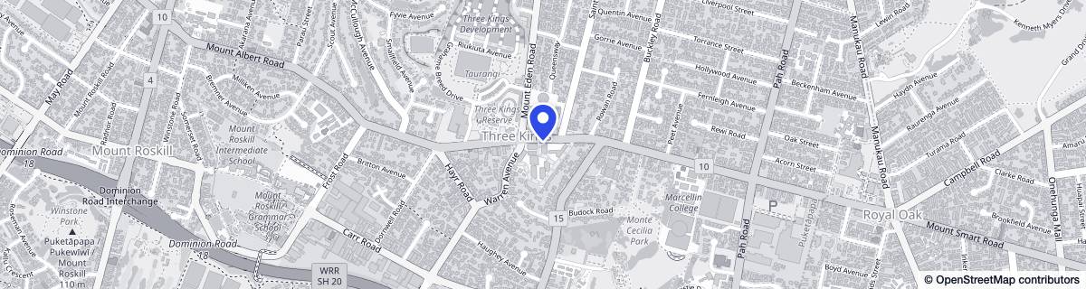 Street map around Ranfurly Hospital