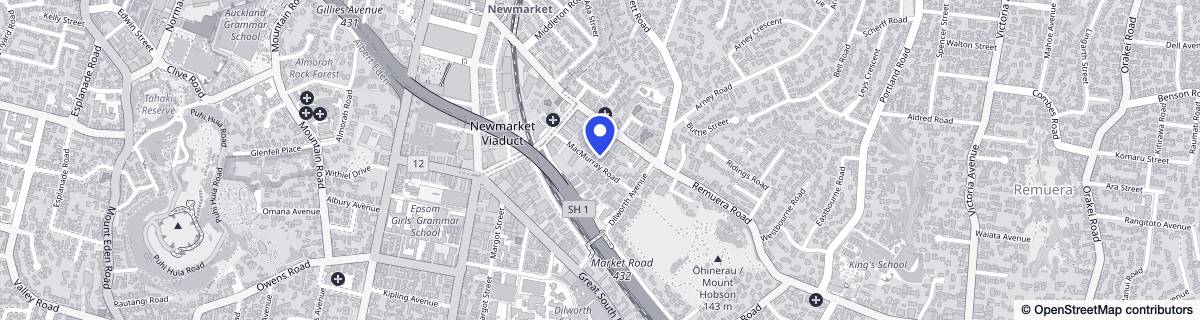 Street map around Remuera Rest Home & Hospital