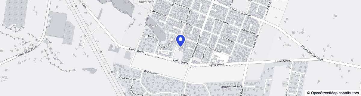 Street map around Resthaven on Burns