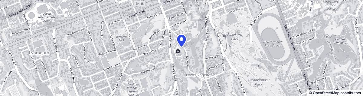 Street map around Rhapsody
