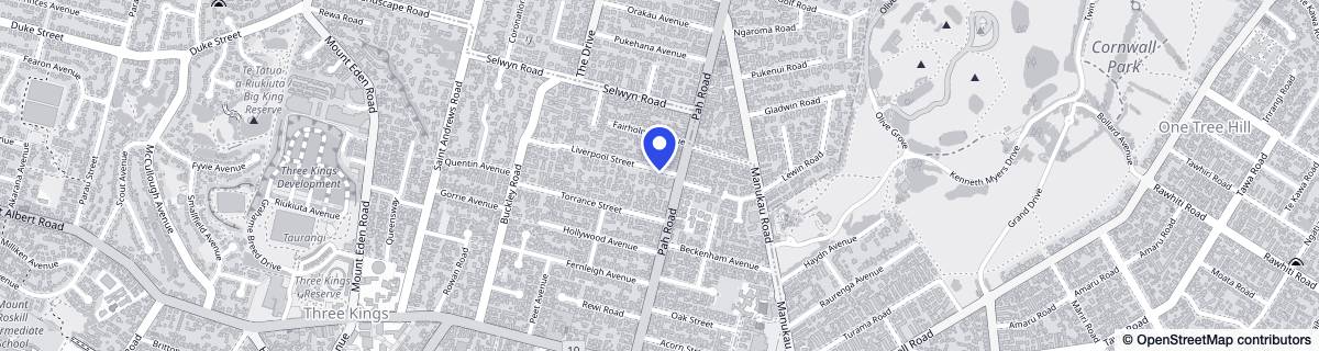 Street map around Rose Lodge Rest Home