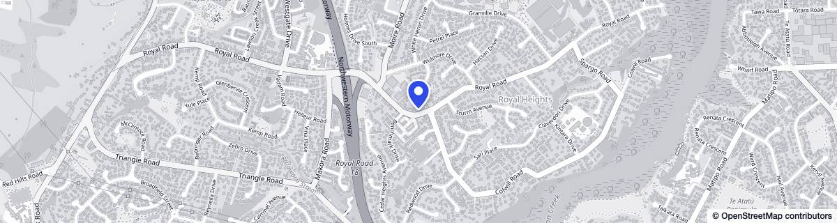 Street map around Royal Heights Rest Home