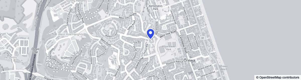 Street map around Ryman Evelyn Page Care Centre
