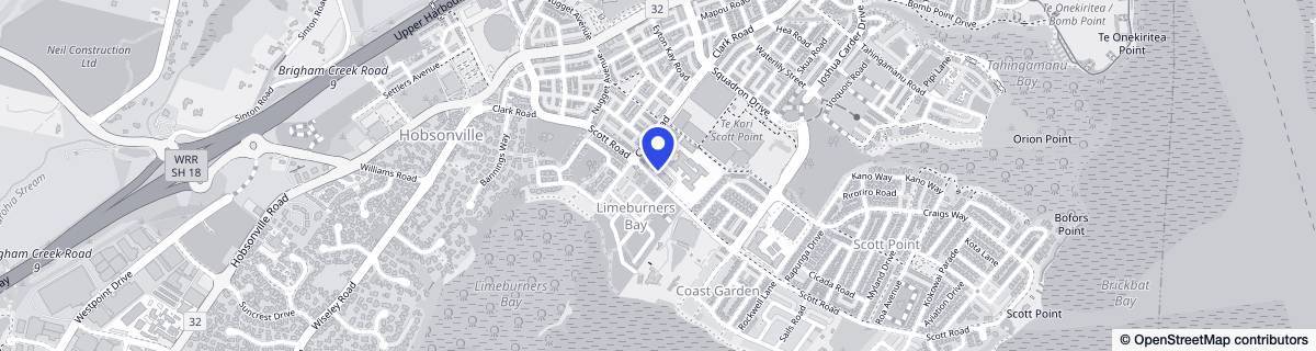 Street map around Ryman Keith Park Care Centre