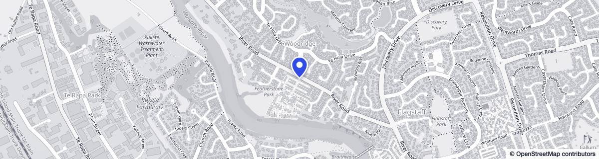 Street map around Ryman Linda Jones Care Centre