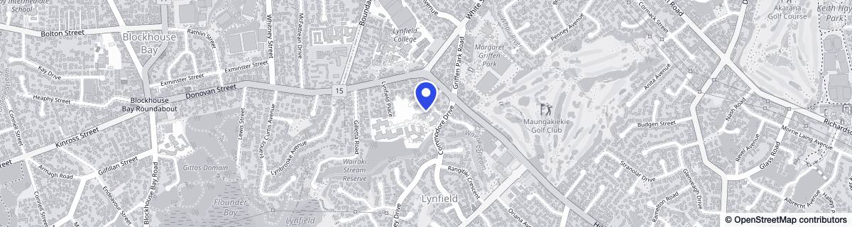 Street map around Ryman Murray Halberg Care Centre