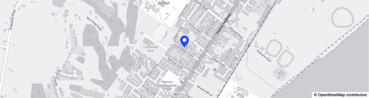 Street map around Sandringham House Rest Home