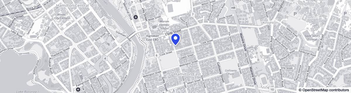 Street map around Steele Park Home
