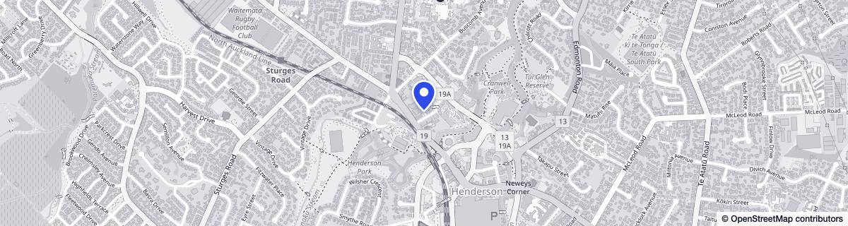 Street map around Tasman Care Home