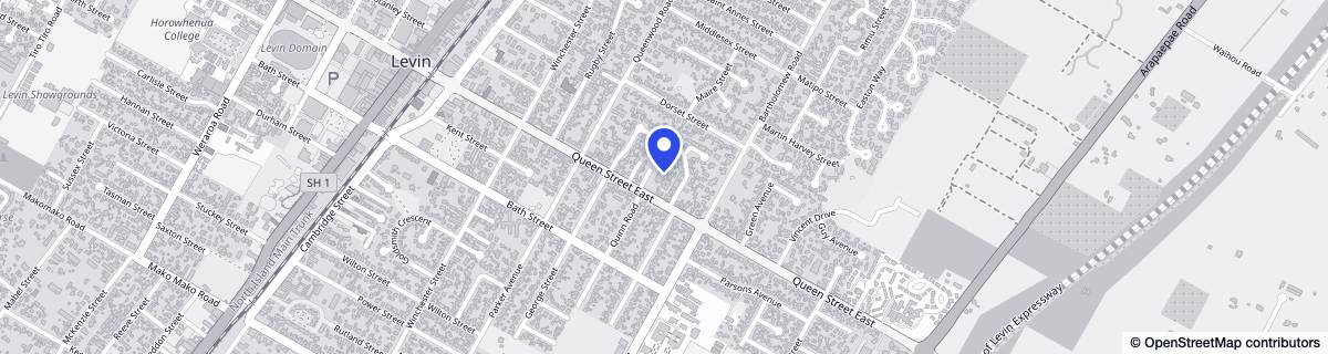Street map around Te Whānau Lifecare