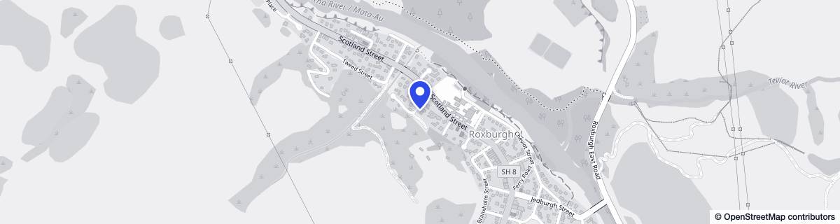 Street map around Teviot Valley Rest Home