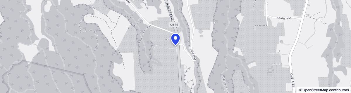 Street map around The Lodge