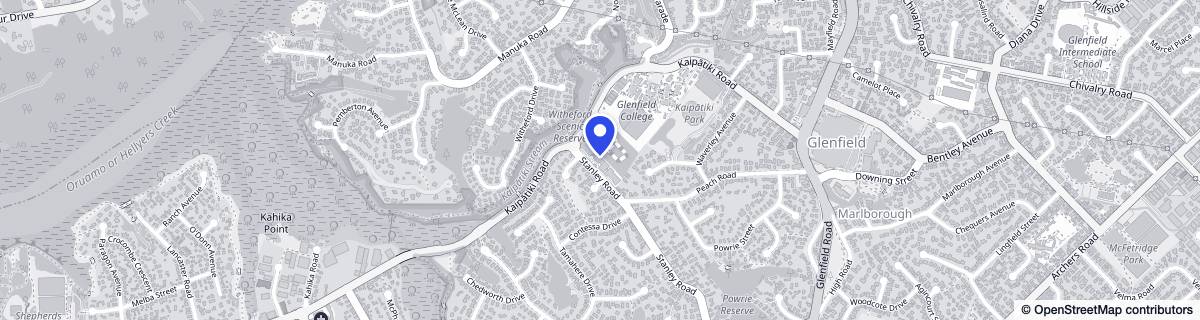 Street map around The Orchards - Metlifecare Care Home
