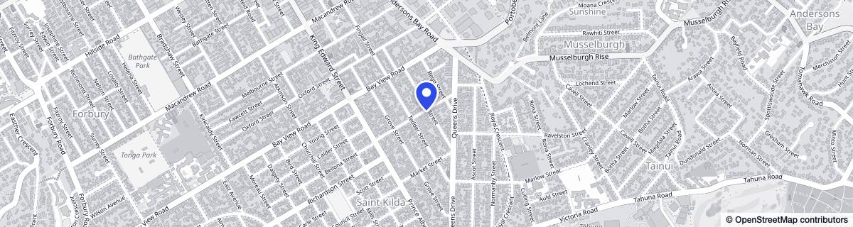 Street map around Thornbury House
