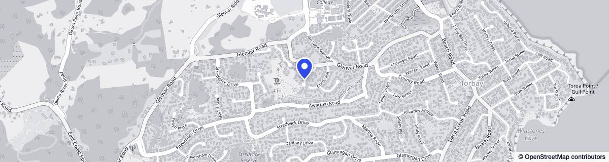 Street map around Torbay Rest Home