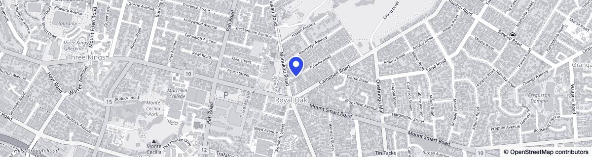 Street map around Turama House Rest Home