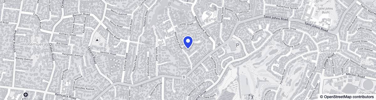 Street map around Waimarie Private Hospital