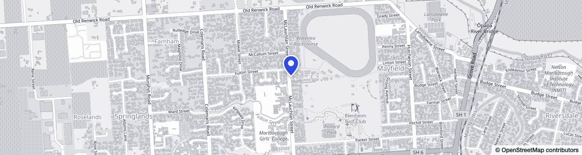 Street map around Waterlea Lifecare