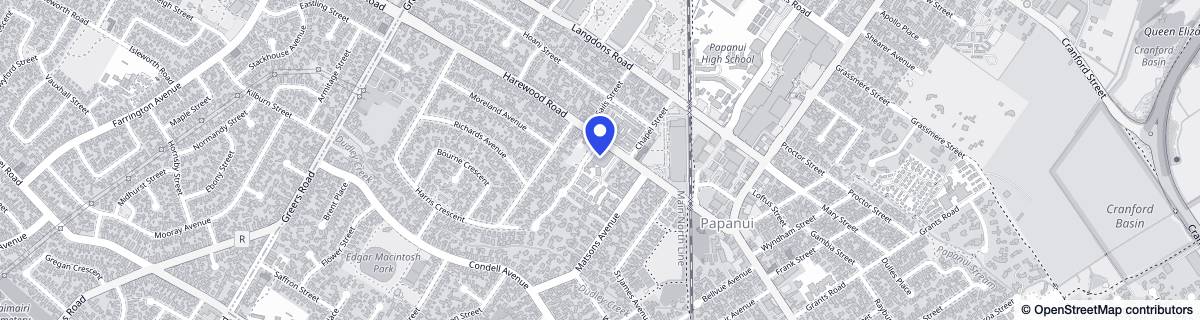 Street map around WesleyCare
